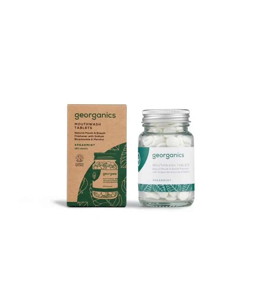 Georganics Mouthwash tablets spearmint 180 tabletten