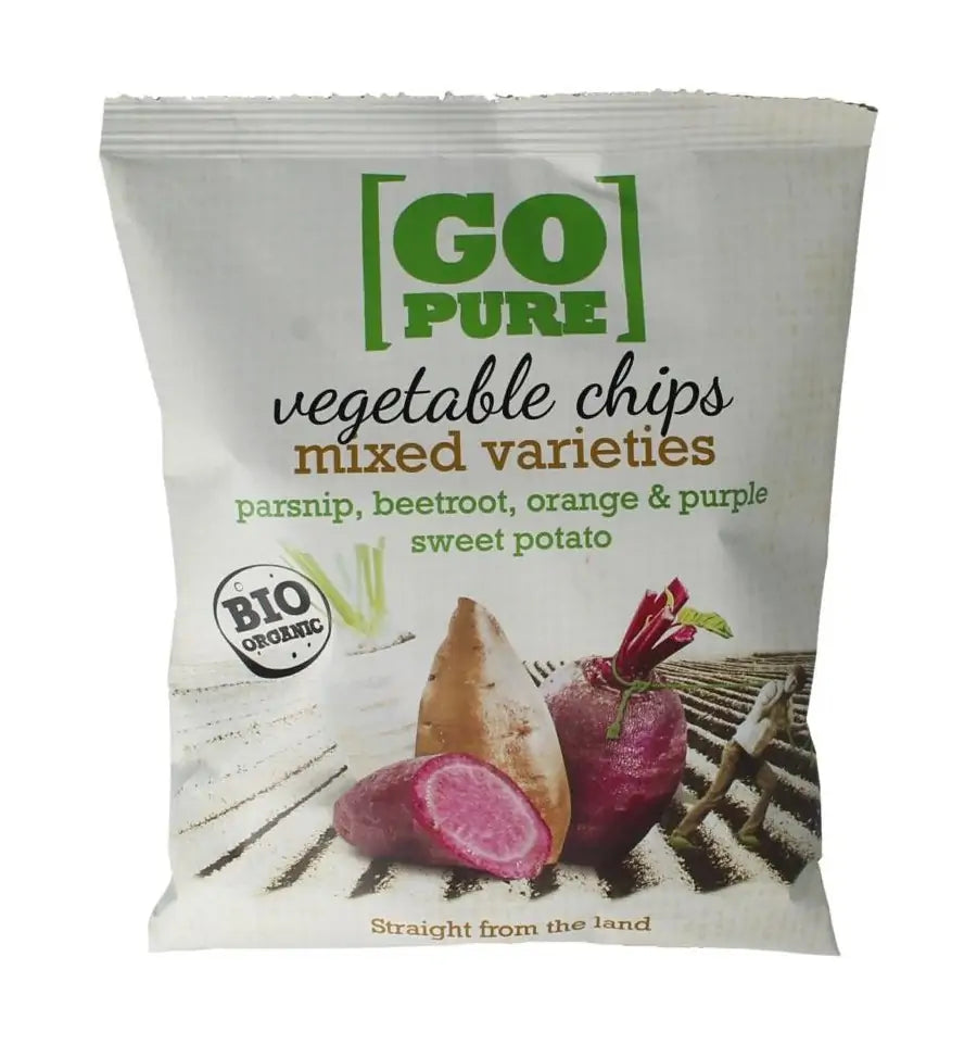 Go Pure Chips groente biologisch 90 gram