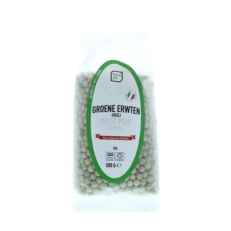 Greenage Groene erwten 500 gram