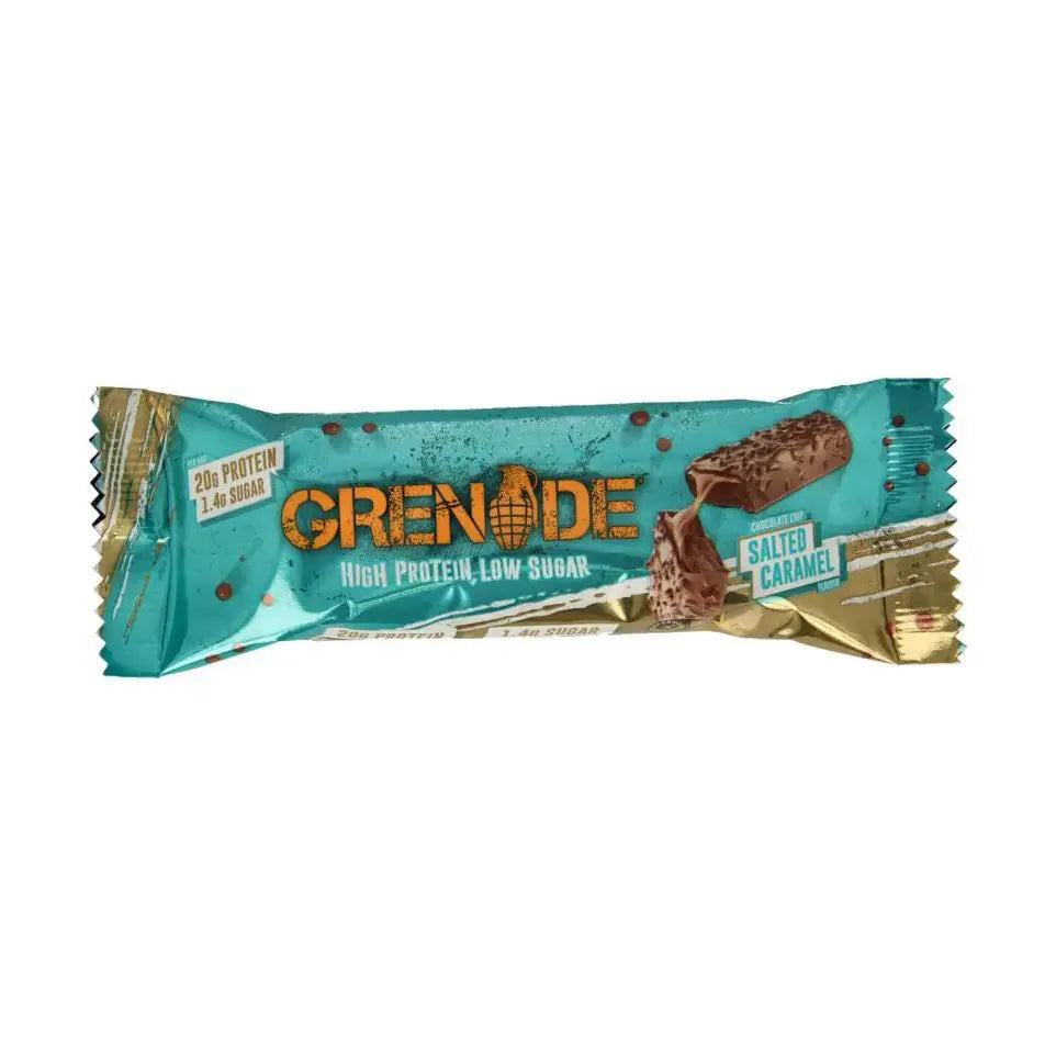 Grenade High proteine reep chocolate chip salted caramel 60 gram