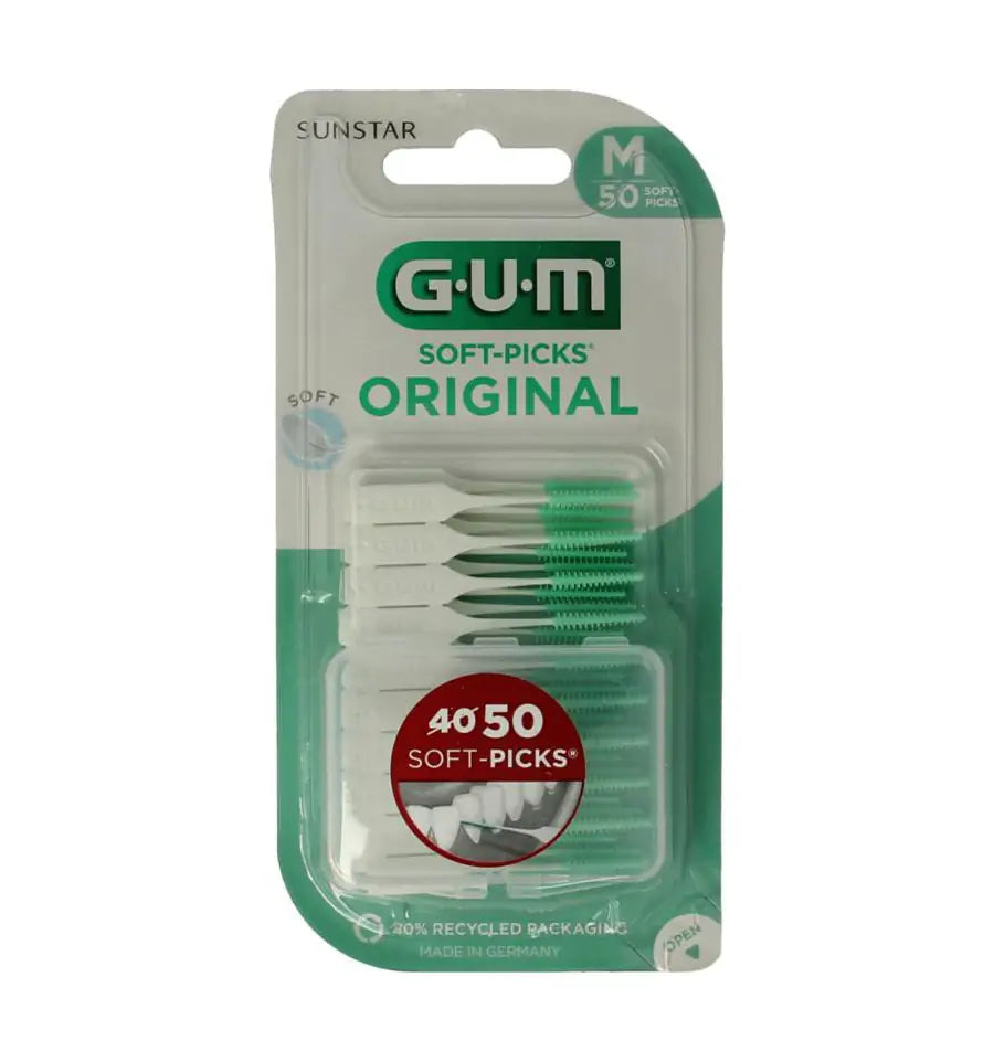 GUM Soft-picks original medium 50 stuks (afbeelding 1)