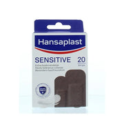 Hansaplast Sensitive skintone medium dark 20 stuks
