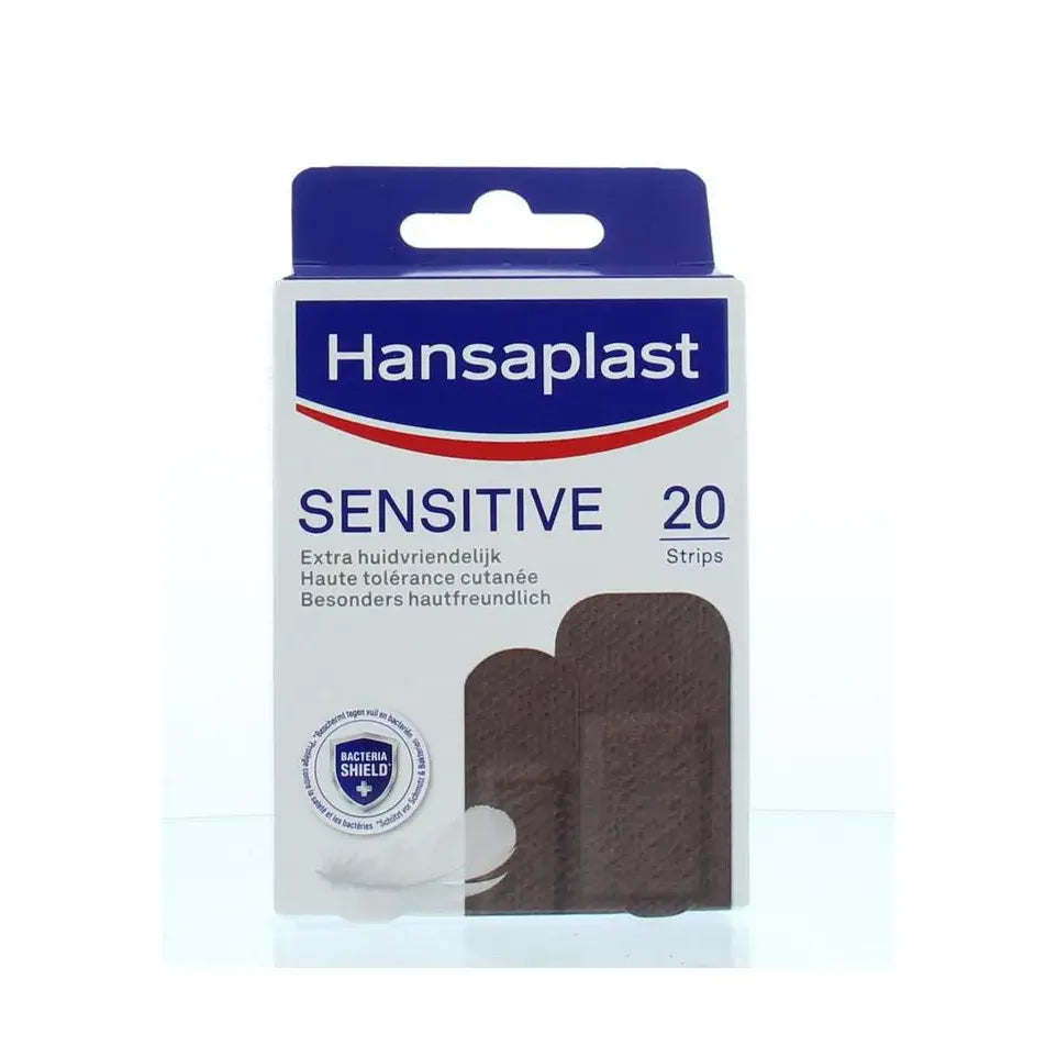 Hansaplast Sensitive skintone medium dark 20 stuks