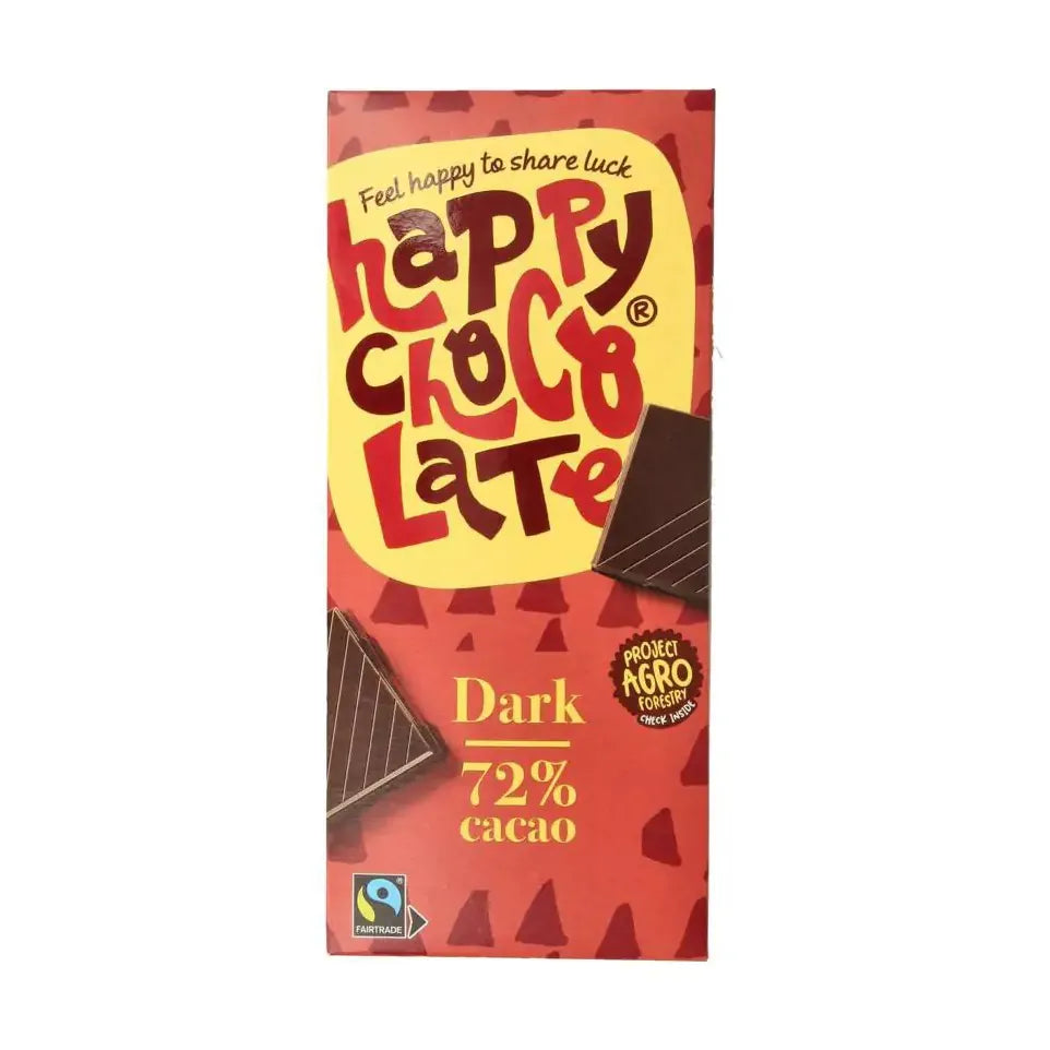 Happy Chocolate Puur 72% biologisch 85 gram