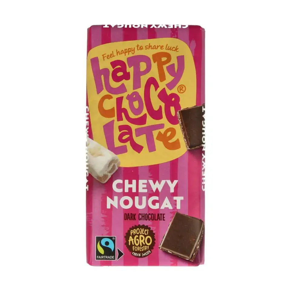 Happy Chocolate Puur nougat biologisch 100 gram