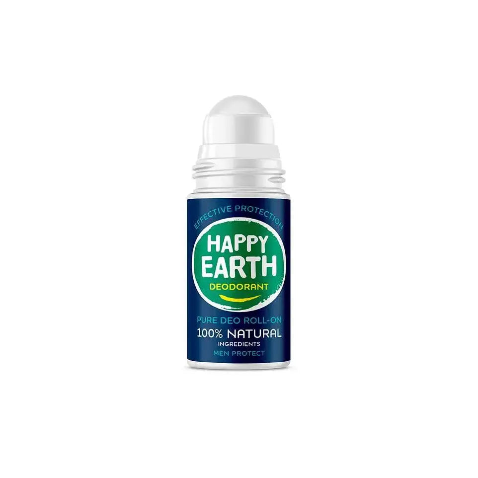 Happy Earth Pure deodorant roll-on men protect 75 ml