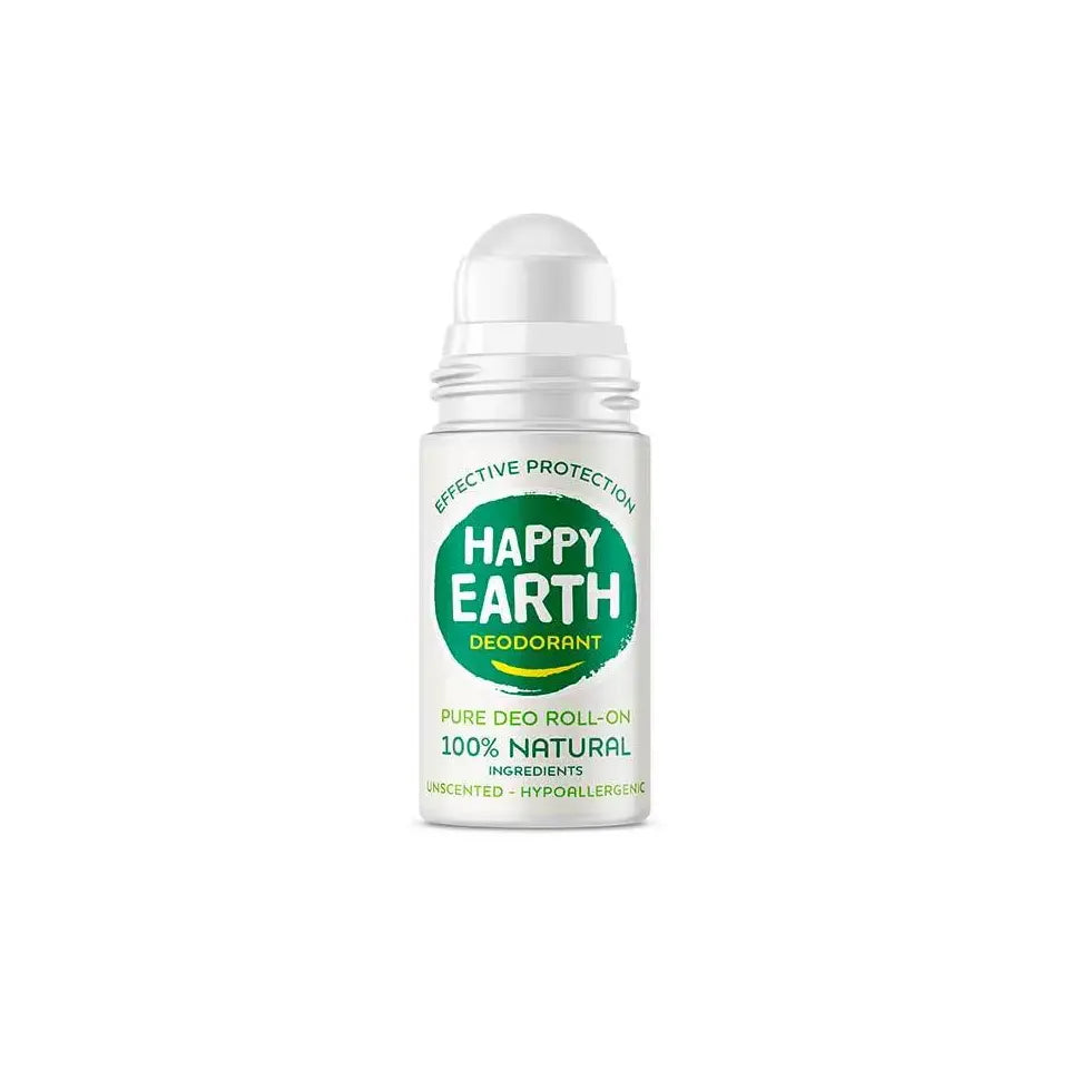 Happy Earth Pure deodorant roll-on unscented 75 ml