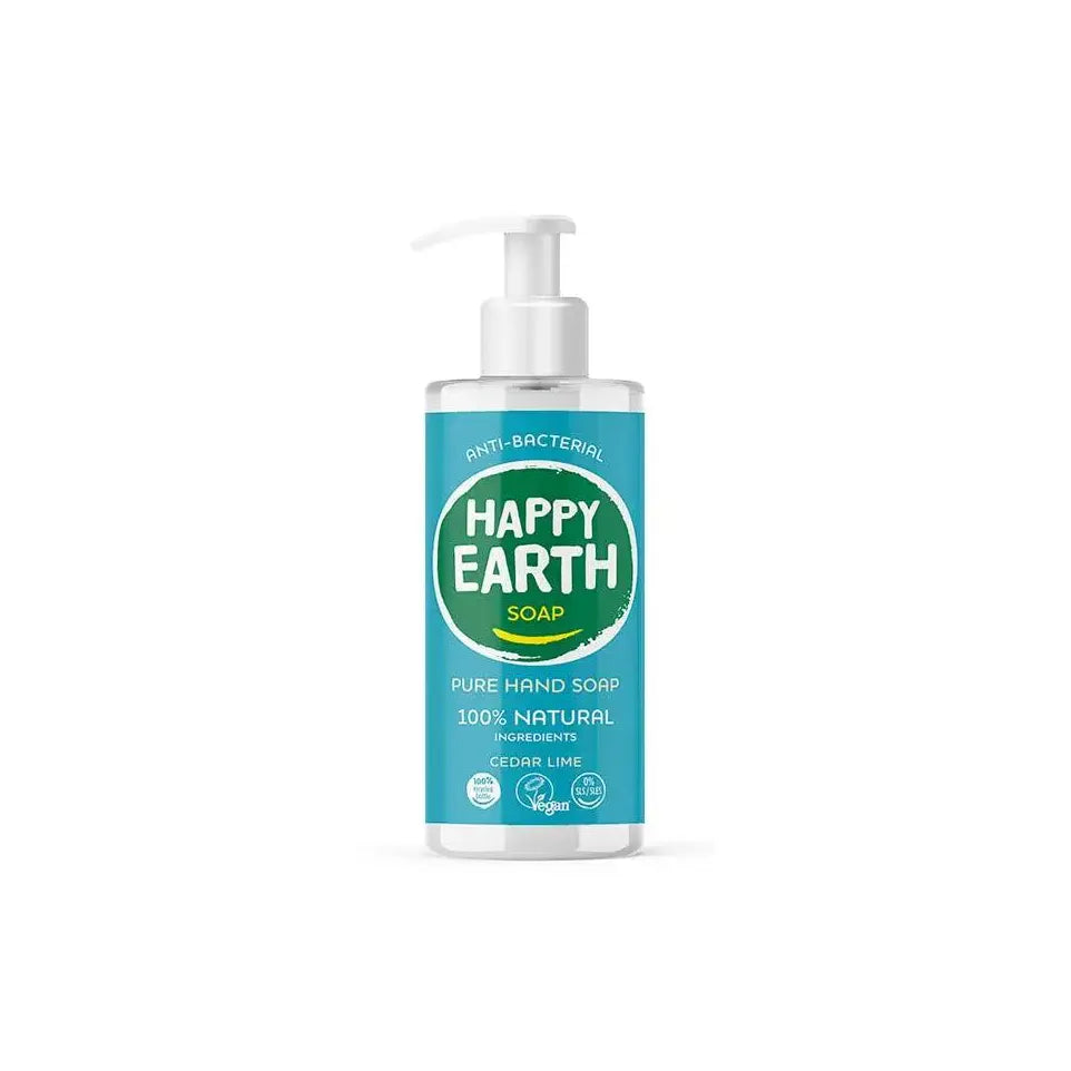 Happy Earth Pure hand soap cedar lime 300 ml