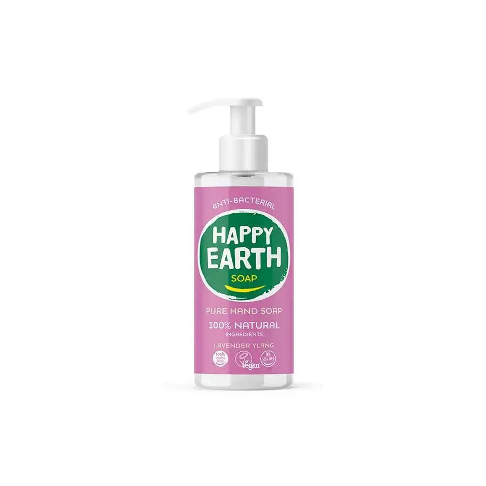 Happy Earth Pure hand soap lavender ylang 300 ml