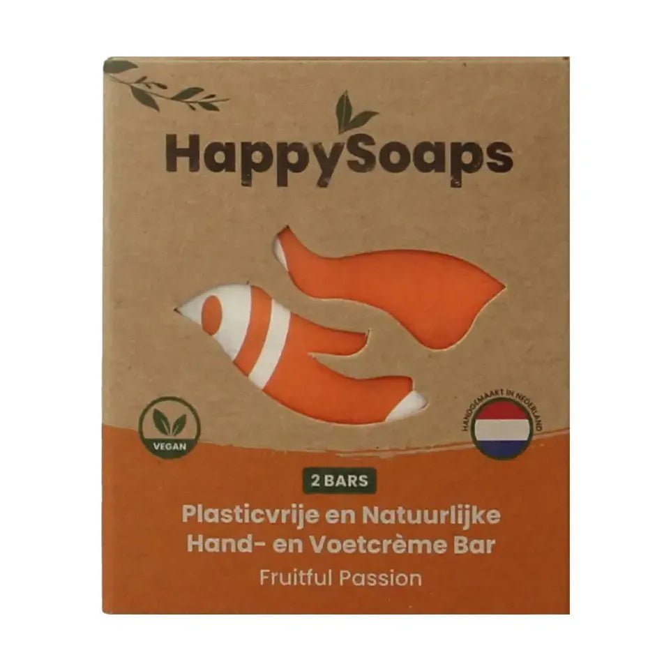 Happysoaps Hand & voetcreme bar fruitful passion 40 gram