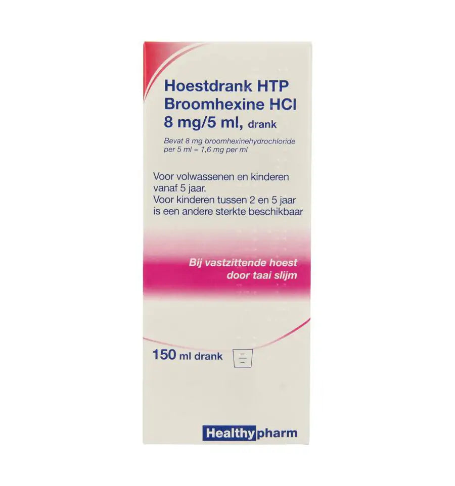 Healthypharm Broomhexine hoestdrank 8 mg 150 ml