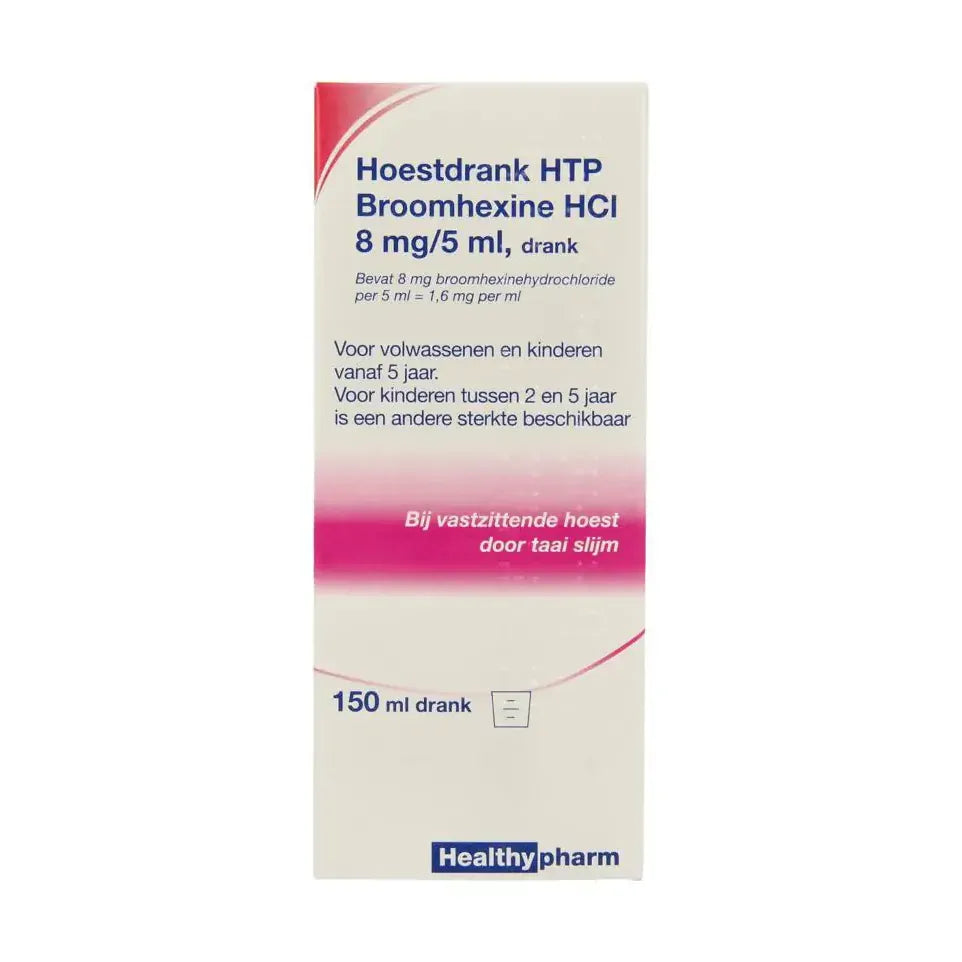 Healthypharm Broomhexine hoestdrank 8 mg 150 ml