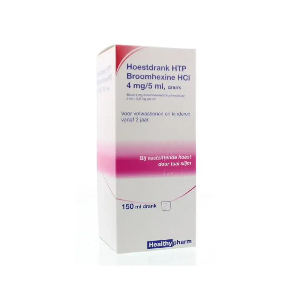 Healthypharm Hoestdrank broomhexine HCI 4mg/5ml 150 ml