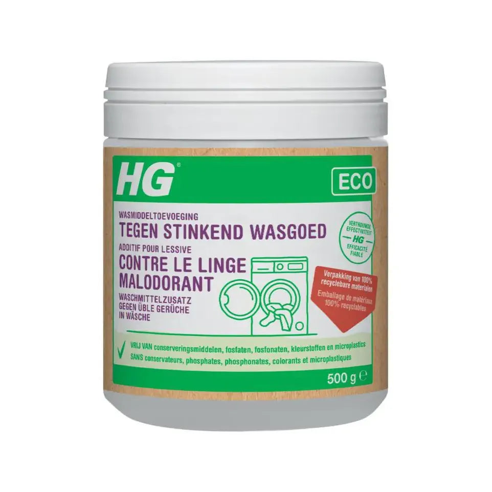 HG Eco wasmiddeltoevoeging stinkend wasgoed 500 ml