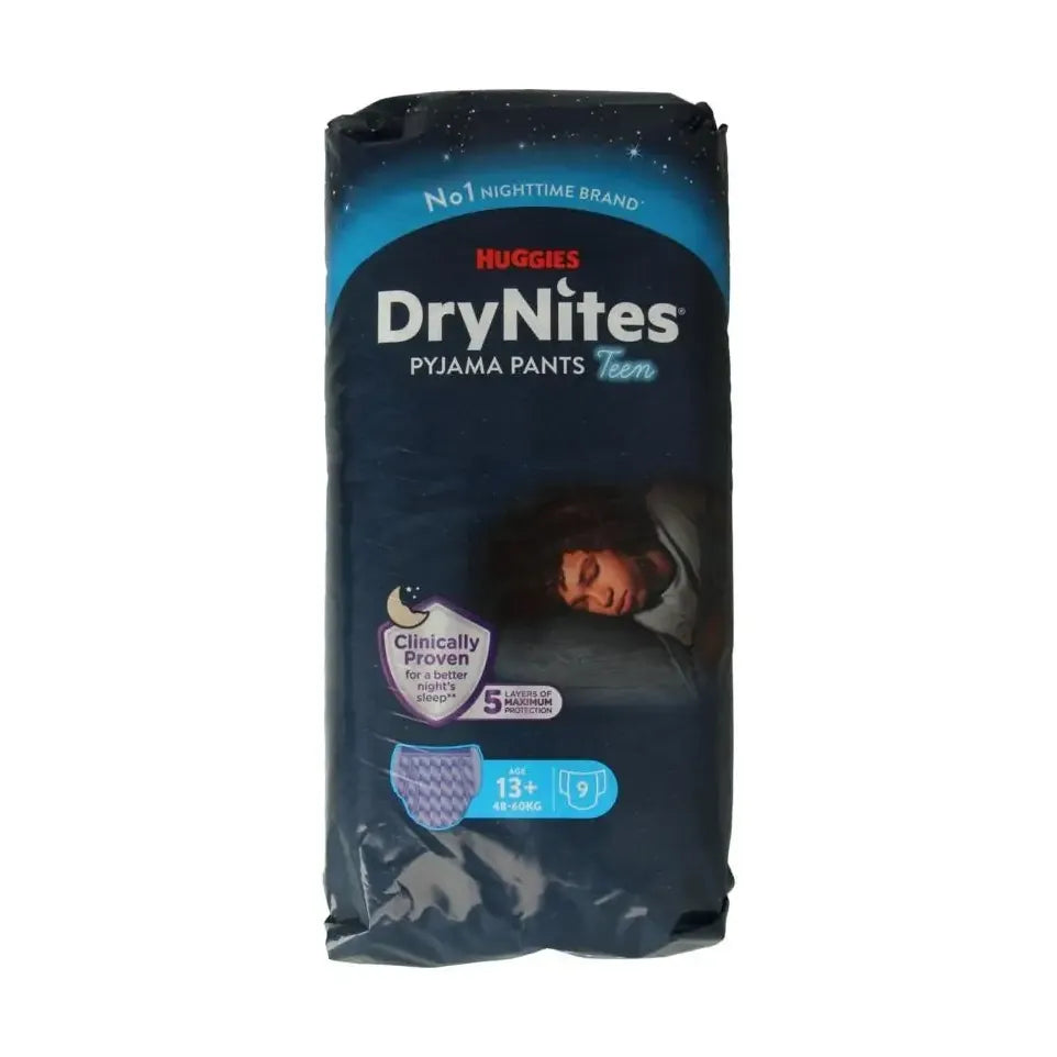 Huggies Drynites teen 13+kg boy 9 stuks