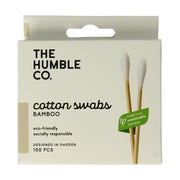 The Humble Co Wattenstaafjes bamboe wit 100 stuks