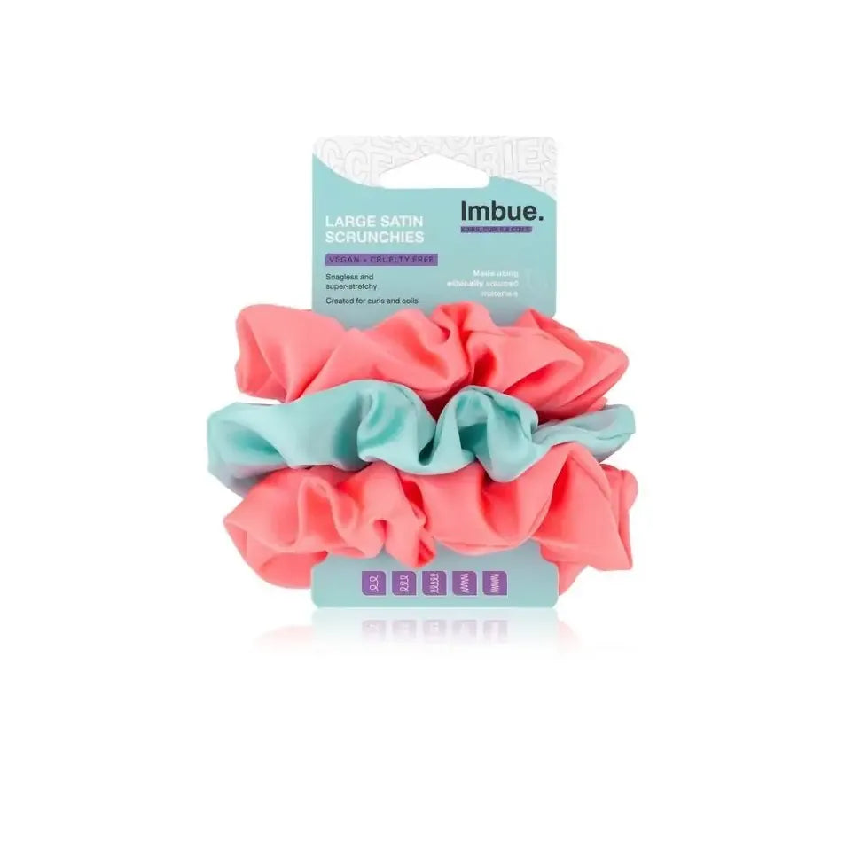 Imbue Scrunchies satin large 3 stuks