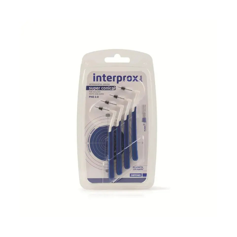 Interprox Plus ragers super conical donker blauw 4 stuks