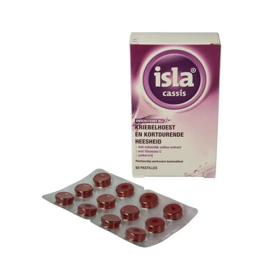 Isla Cassis keelpastille 60 pastilles
