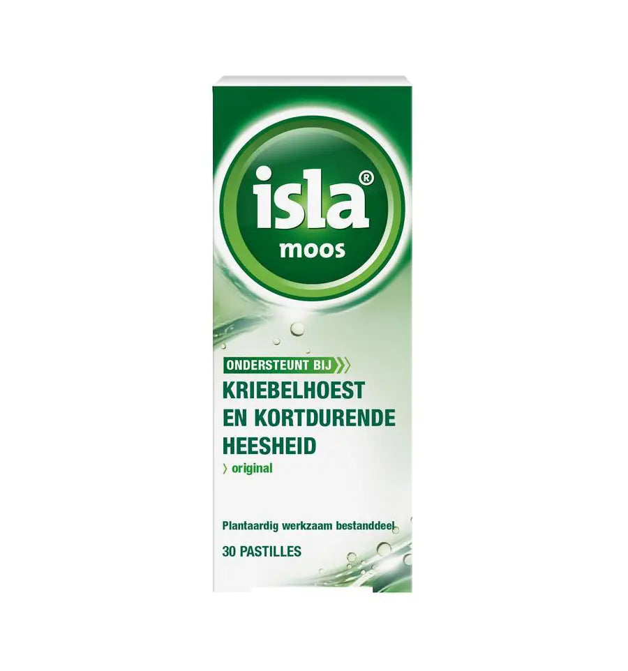 Isla Moos keelpastille 30 pastilles (afbeelding 1)