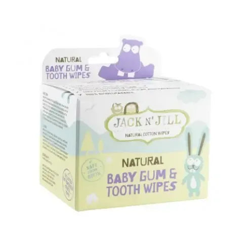 Jack n Jill Natural baby gum & tooth wipes 25 stuks