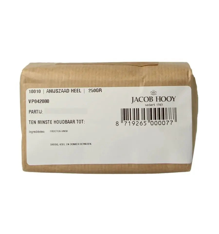 Jacob Hooy Anijszaad heel 250 gram