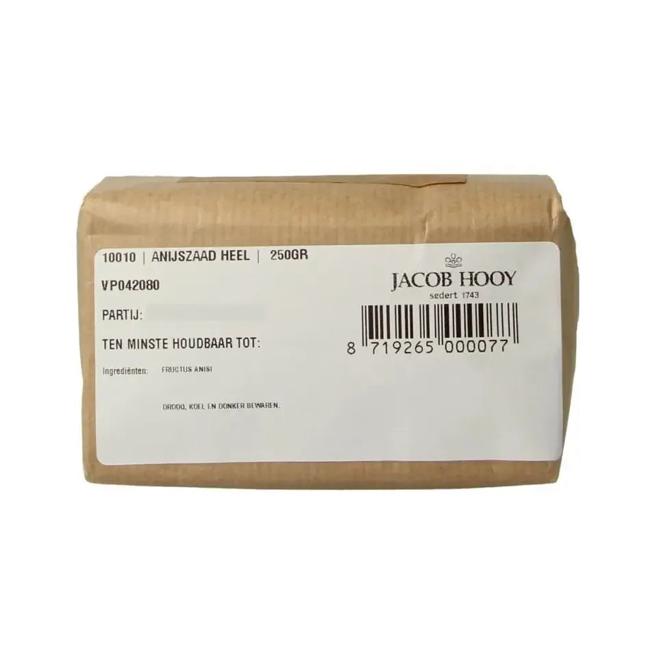 Jacob Hooy Anijszaad heel 250 gram