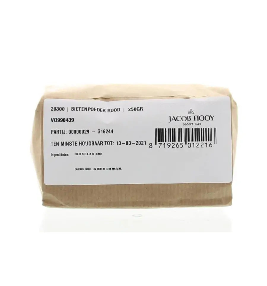 Jacob Hooy Bietenpoeder rood 250 gram