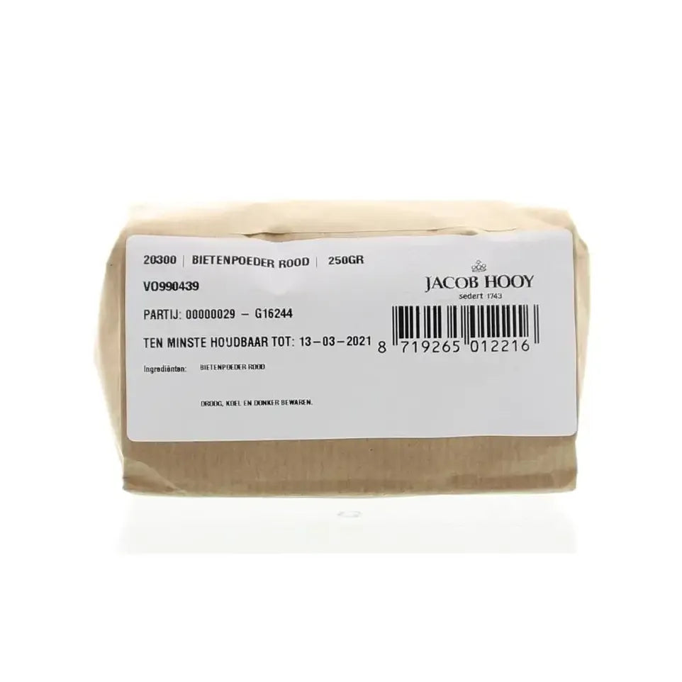 Jacob Hooy Bietenpoeder rood 250 gram