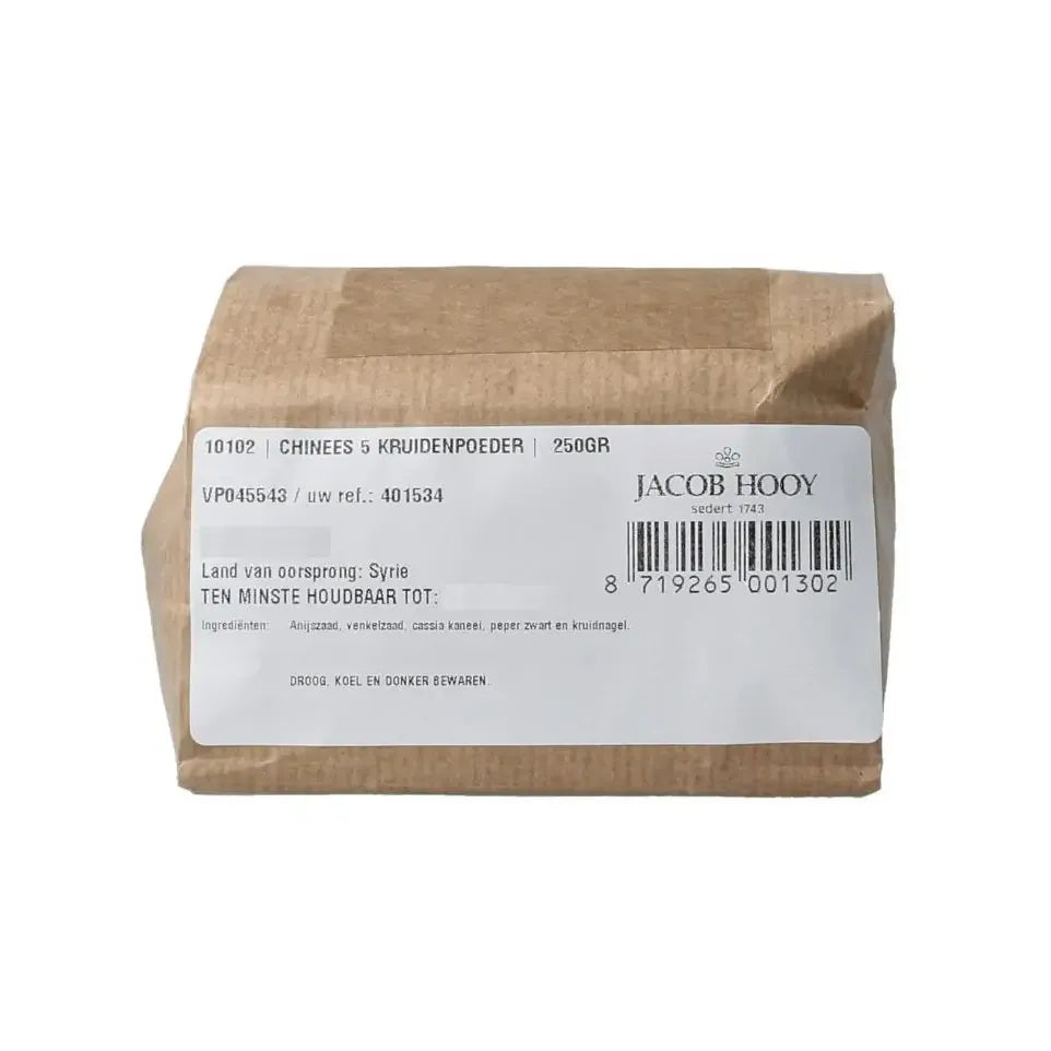 Jacob Hooy Chinees 5 kruidenpoeder 250 gram