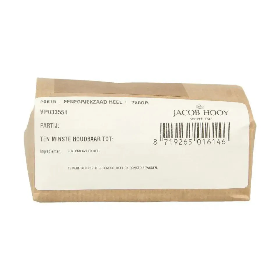 Jacob Hooy Fenegriek heel 250 gram