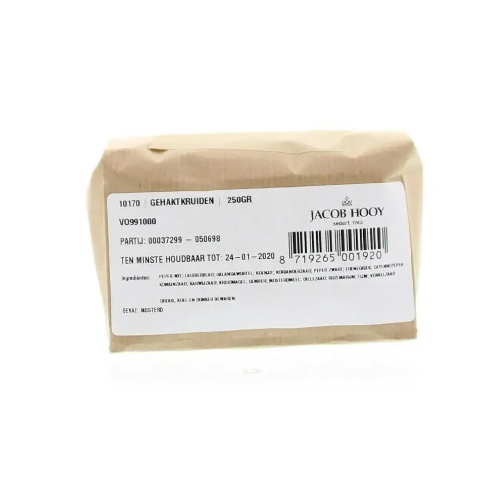 Jacob Hooy Gehaktkruiden 250 gram