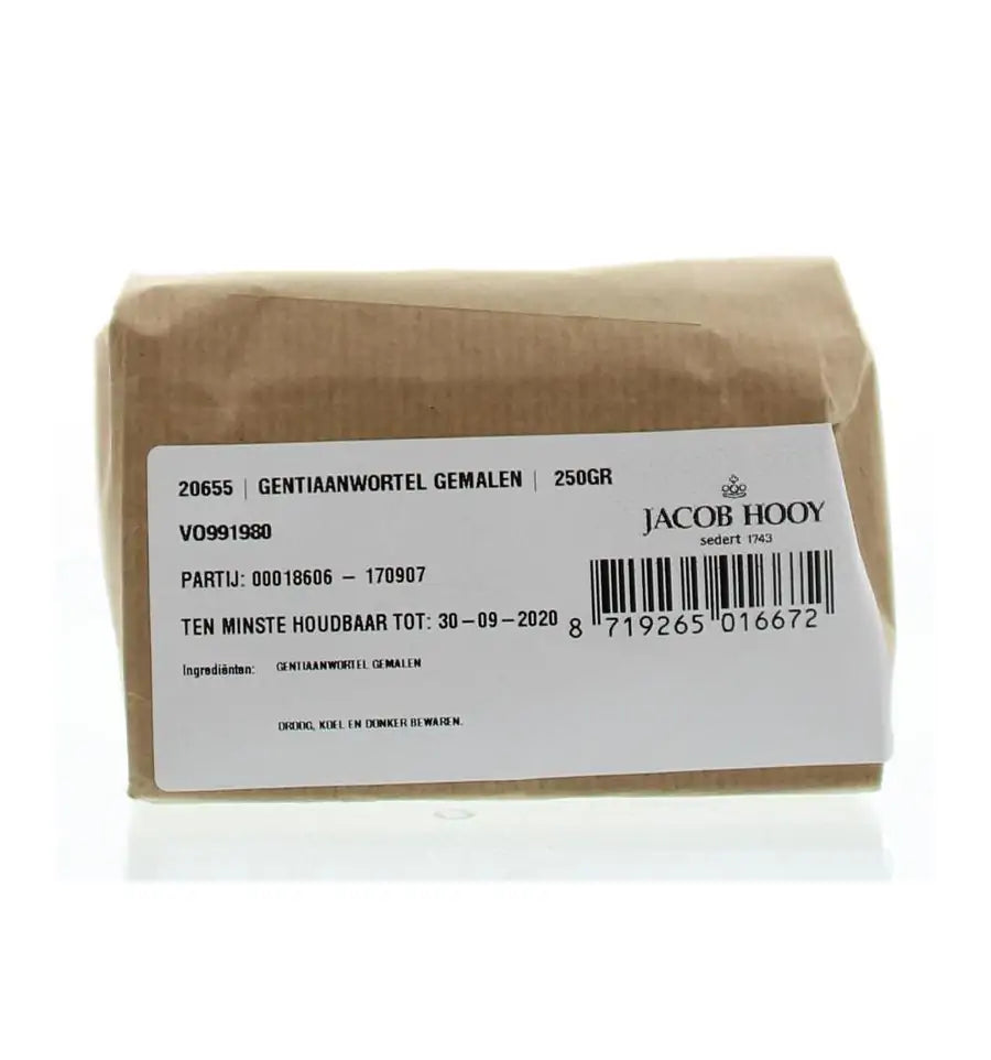 Jacob Hooy Gentiaanwortel gemalen 250 gram