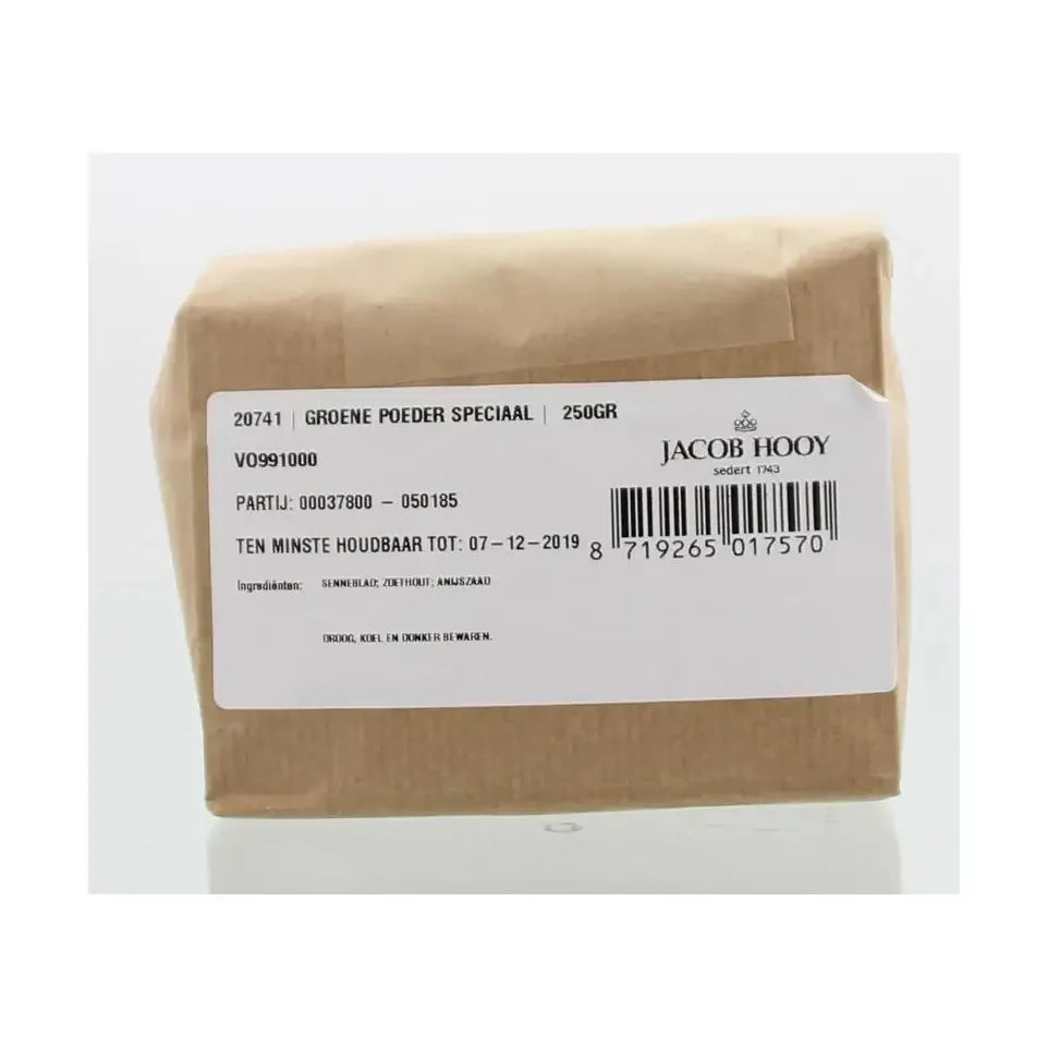 Jacob Hooy Groene poeder speciaal 250 gram