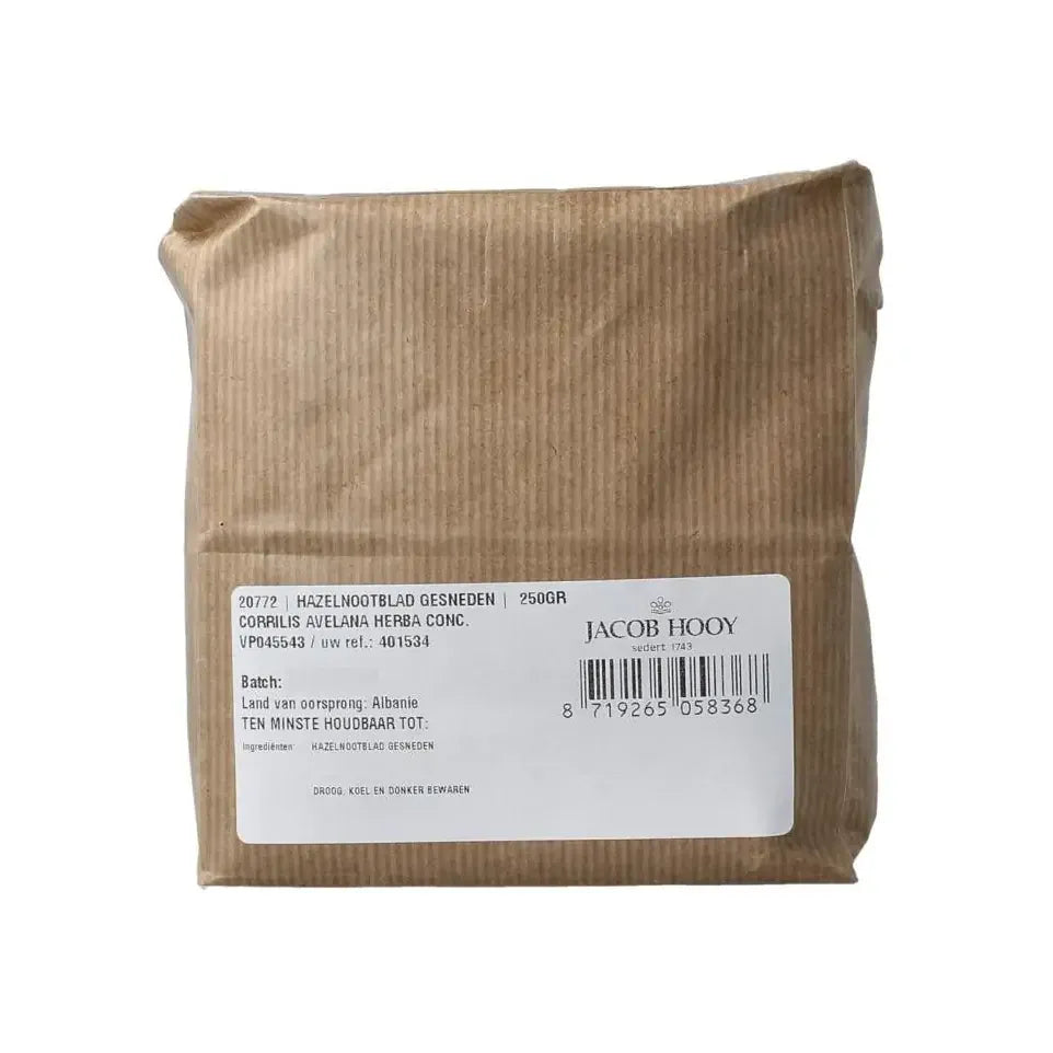 Jacob Hooy Hazelnootblad gesneden 250 gram