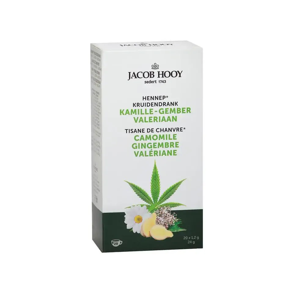 Jacob Hooy Hennep kamille gember valeriaan thee 20 zakjes