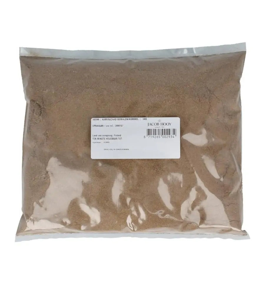 Jacob Hooy Karwijzaad gemalen/kummel gemalen 1 kg