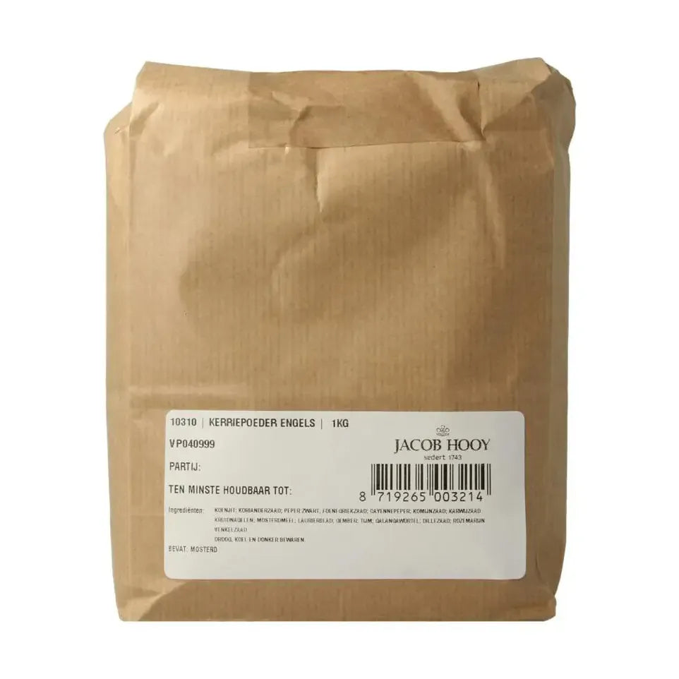 Jacob Hooy Kerriepoeder Engels 1 kg