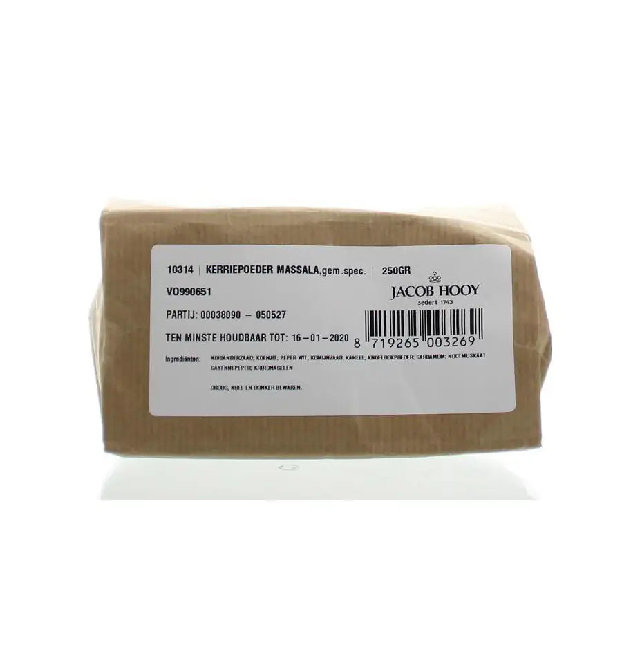 Jacob Hooy Kerriepoeder massala 250 gram