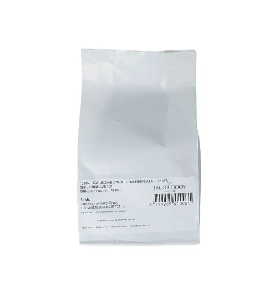 Jacob Hooy Komijnzaad zwart gemalen 250 gram