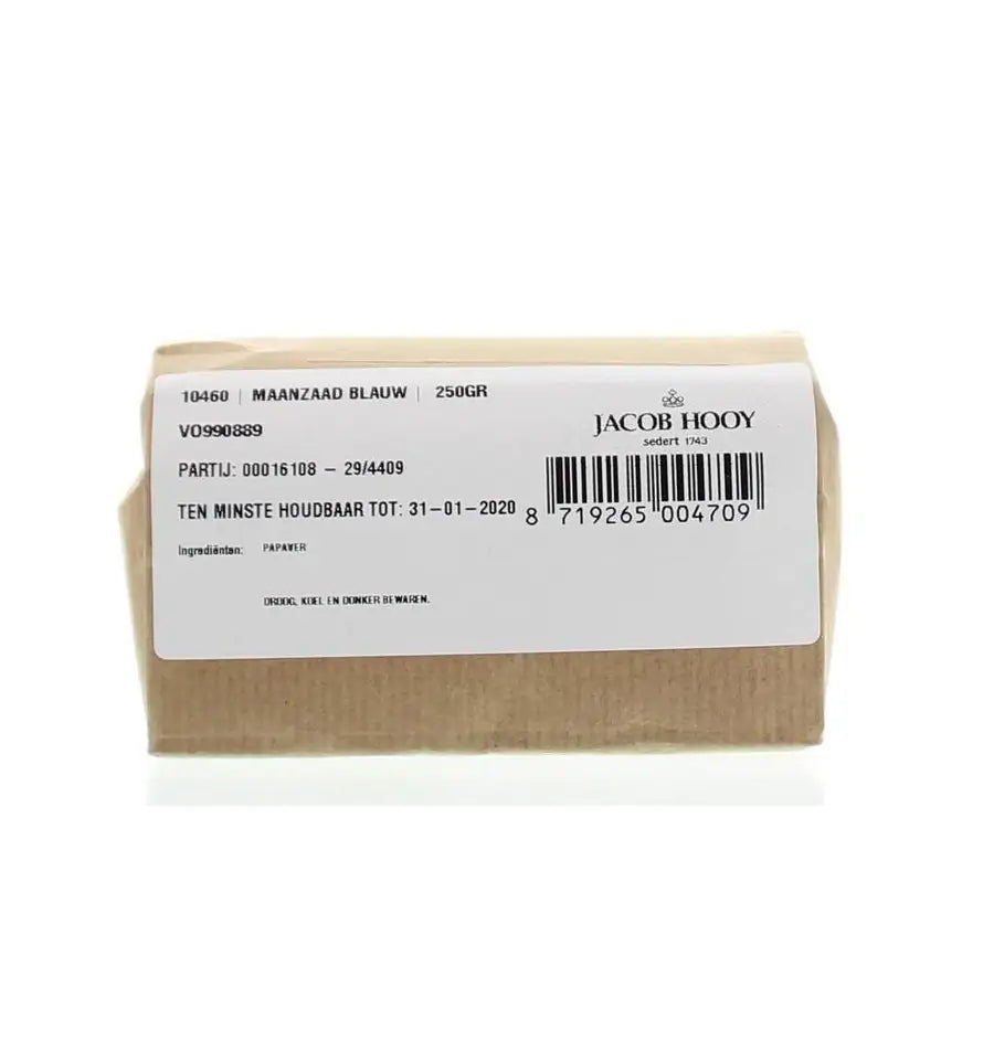 Jacob Hooy Maanzaad blauw/papaver coer 250 gram