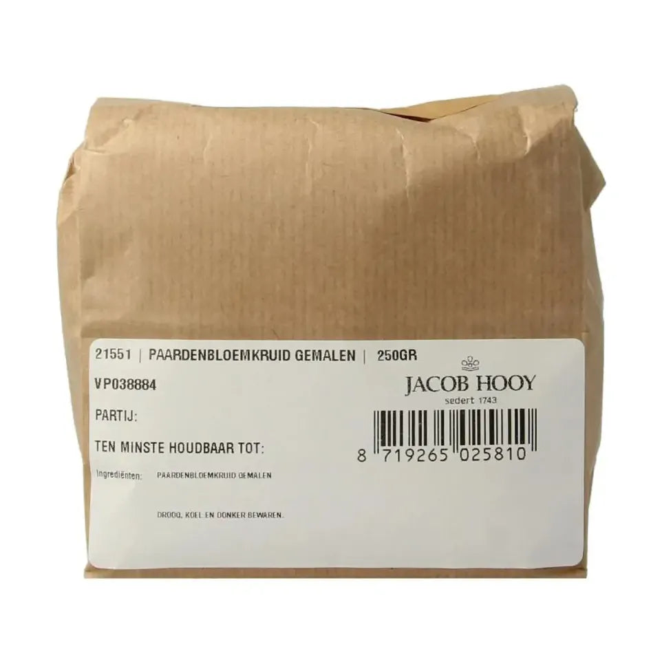 Jacob Hooy Paardebloemkruid gemalen 250 gram