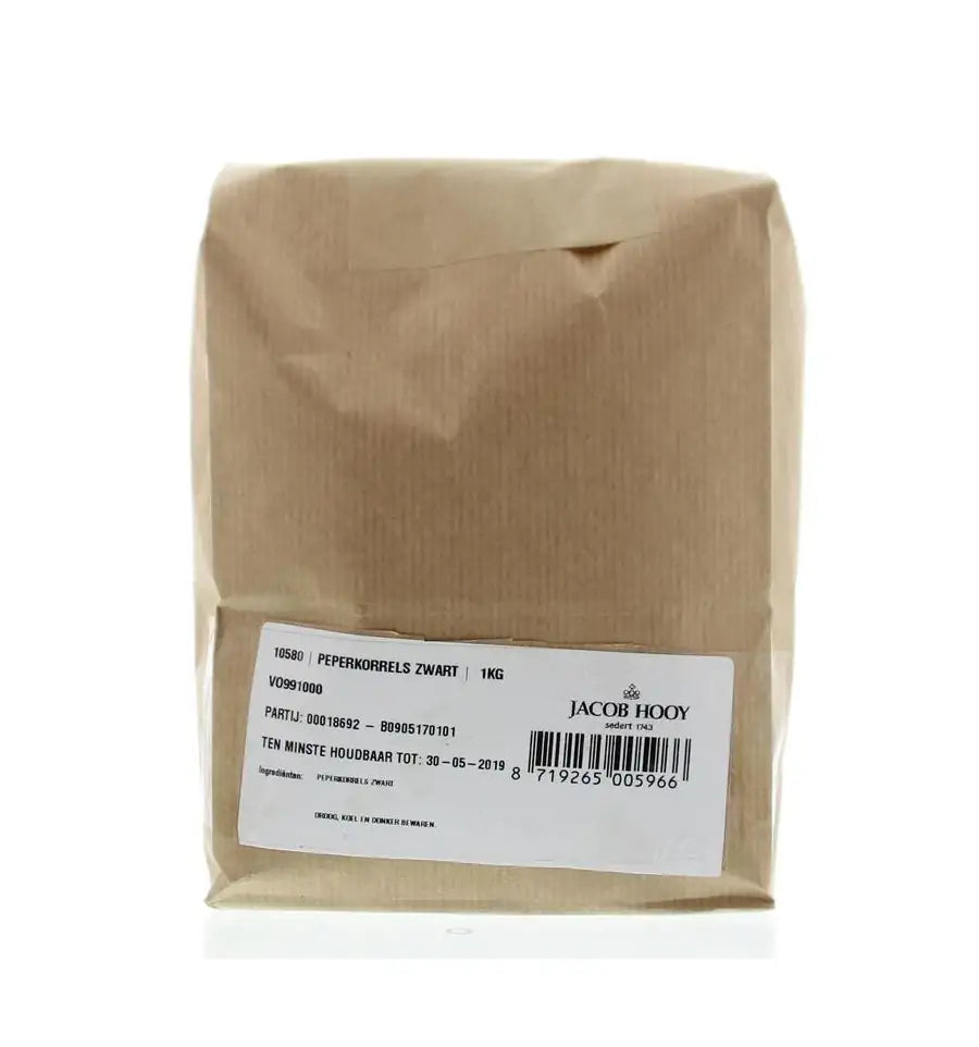 Jacob Hooy Peperkorrels zwart 1 kg