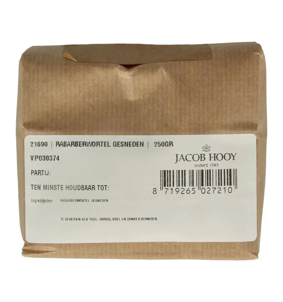 Jacob Hooy Rabarberwortel gesneden 250 gram