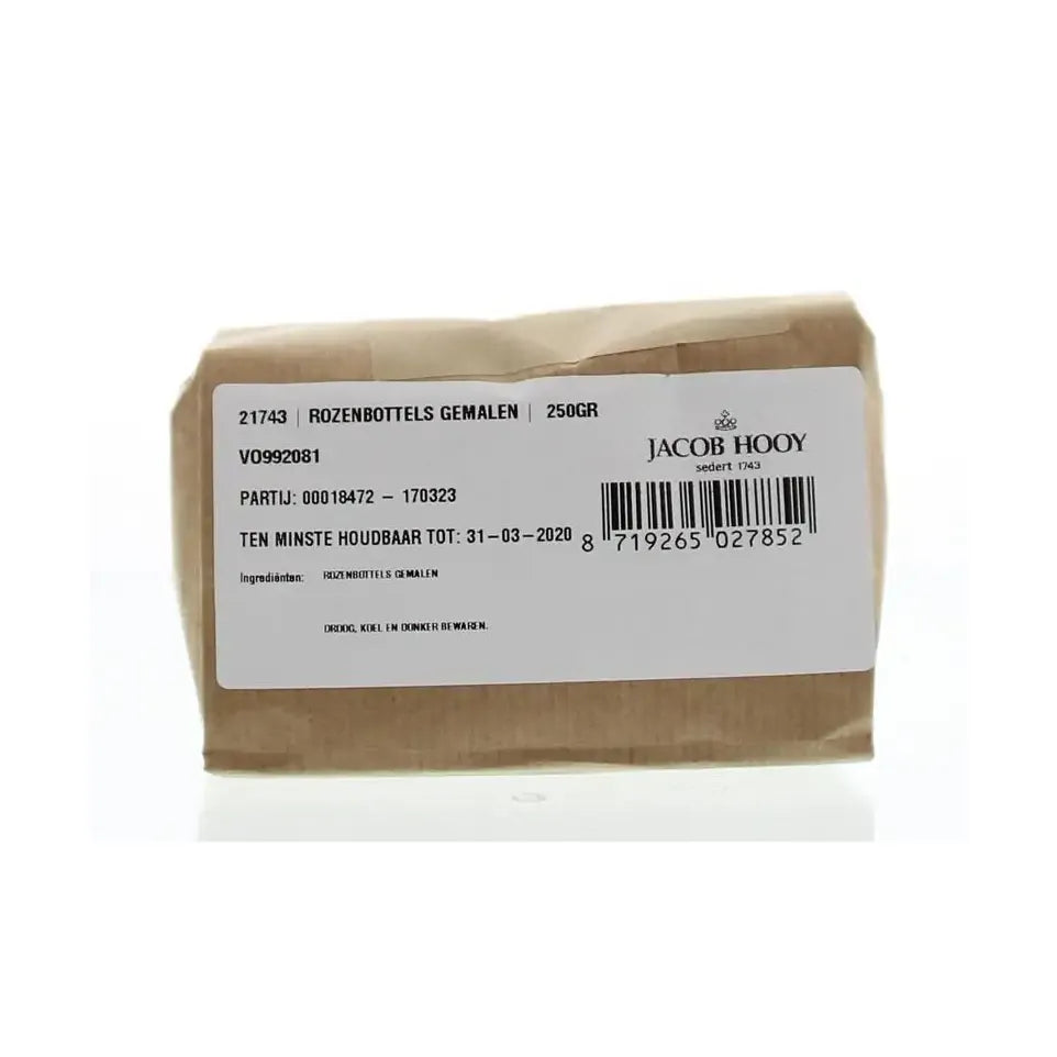 Jacob Hooy Rozenbottels gemalen 250 gram