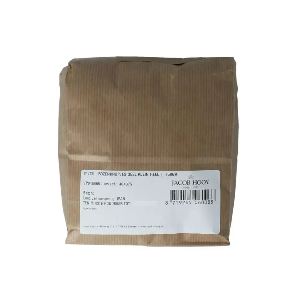 Jacob Hooy Rozenknopjes geel klein heel 250 gram