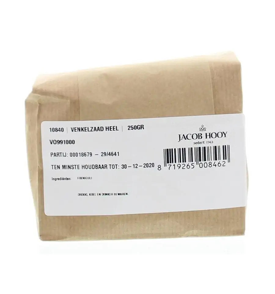 Jacob Hooy Venkelzaad heel 250 gram
