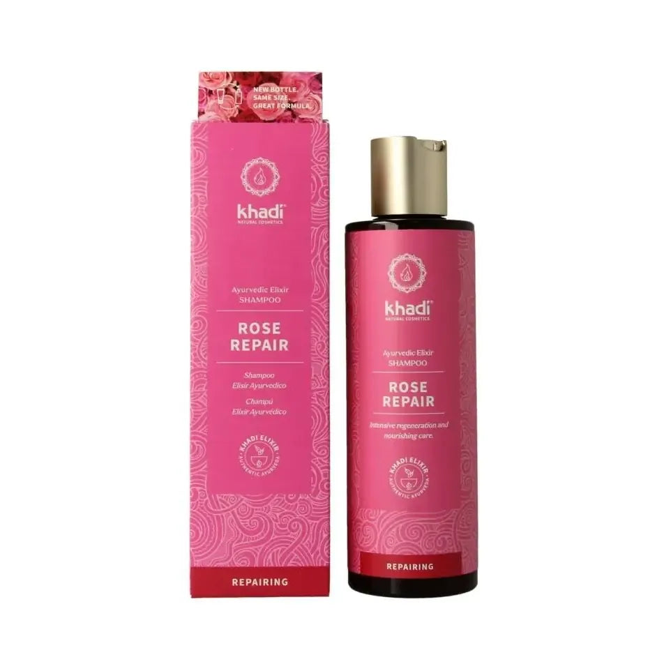 Khadi Ayurvedisch elixer shampoo rose repair 200 ml