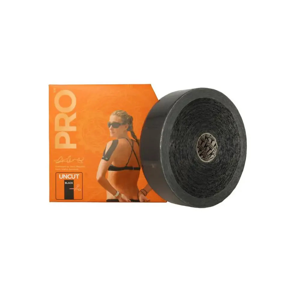 KT Tape Jumbo pro roll 38 meter zwart uncut