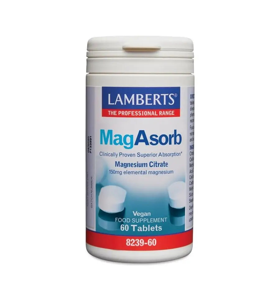 Lamberts MagAsorb (magnesium citraat) 150 mg 60 tabletten